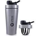 Apexx Steel Protein Shaker Bottle - 750ML